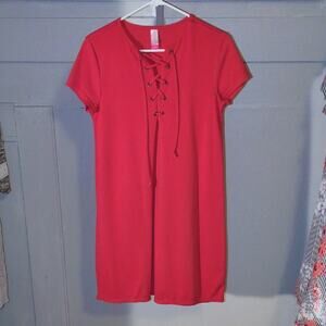 No Boundaries Red Sheath Mini Dress